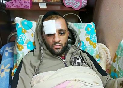 &nbsp;מוחמד ג'רארעה בבית החולים.