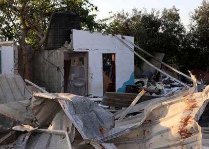חורבות בית משפחת אל-מדהון המורחבת בבית לאהייא. צילום: מוחמד סבאח, בצלם, 29.5.19