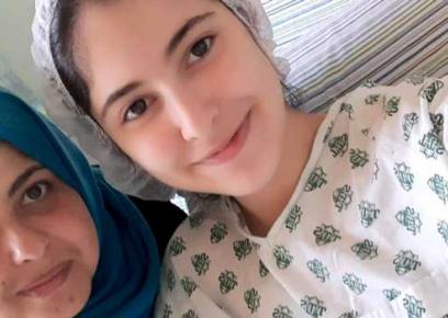 Manatallah al-Hanafi with her mother Amal al-Hanafi. Photo courtesy of the family