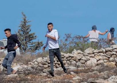 תקיפת מתנחלים בסוריף שבמחוז חברון. צילום: שי קנדלר, 11.11.21