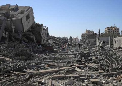 Gaza City, 20 Oct. 2023. Photo by Mohammed Zaanoun