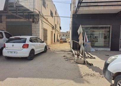 <br />
The alley at the top of which Hardan was shot. Photo: Abdulkarim Sadi, B&rsquo;Tselem