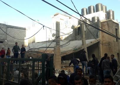 انقاض منزل عائلة عليوة في نابلس. تصوير: سلمى الدبعي، بتسيلم، 3/12/2015.