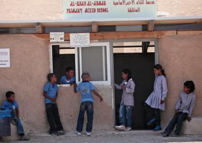 The School in Khan al-Ahmar Bedouin community. Photo: Anne Paq, Activestills.org, 4 September 2011