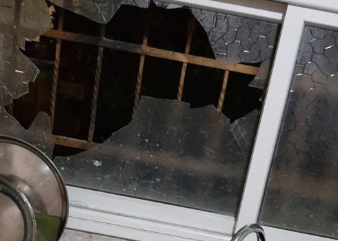 ‘Einabus, 12 March 2020 – settlers from Yitzhar throw stones, shattering windows of two homes and a car.