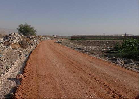 الطريق الزراعيّ في قرية عين البيضا. تصوير عارف دراغمة، بتسيلم، 8.10.20