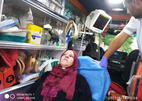 Jihad a-Najar in the ambulance. Courtesy of family.