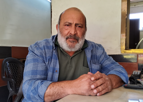 Riyad Shalabi. Photo: 'Aref Daraghmeh, B’Tselem, 2 April 2022. 