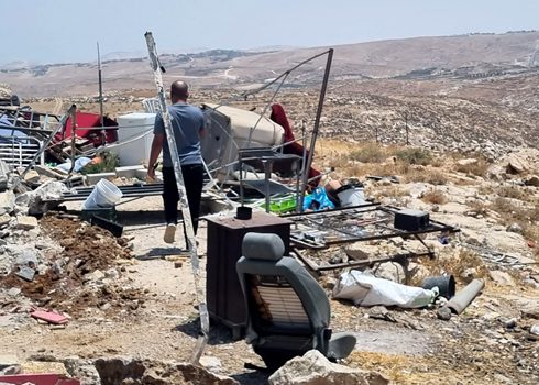 חורבות הבית באל-בוויב. צילום יסמין ערן-ורדי, 8.8.22