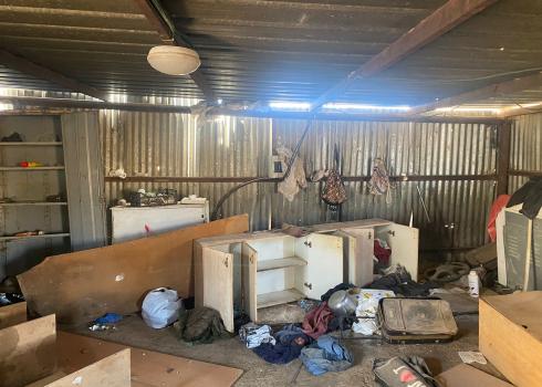 The home after the settlers’ invasion. Photo: Iyad Hadad, B’Tselem