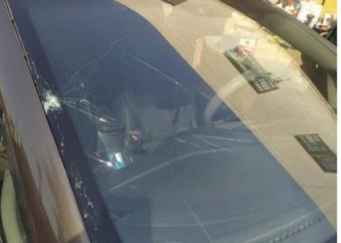 Hani a-Zir’s car. Photo courtesy of a-Zir, 7 Nov. 2022 