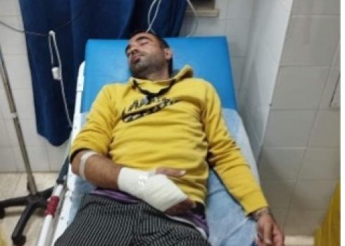 Muhammad Safi at the hospital after being attacked. Photo: Rajaai Ahmad 