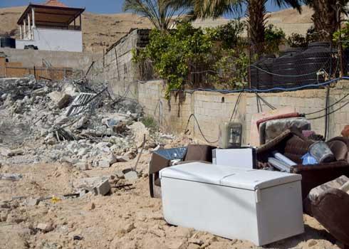 חורבות בית הנופש בעין א-דיוכ א-תחתא. צילום: עארף דראר'מה, בצלם, 22.2.23 