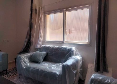 The damage in Sawsan and Ayman Abu Y’aqub’s home. Photo by Salma a-Deb’i, 18 April 2023 