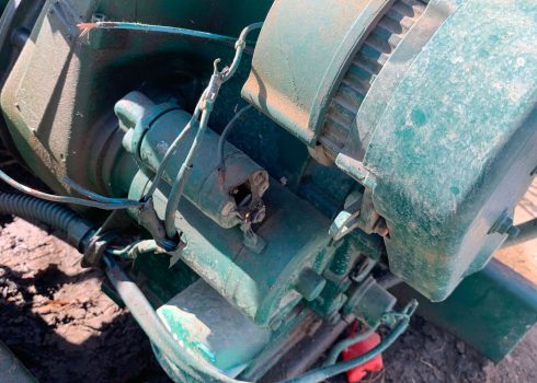 The vandalized generator. Photo courtesy of Abu Muhsen 