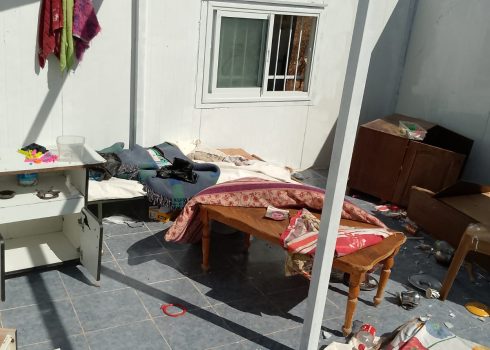Some of the damage caused by the settlers in Jurat al-Kheil on 22 October 2024 Photos courtesy of local residents.
