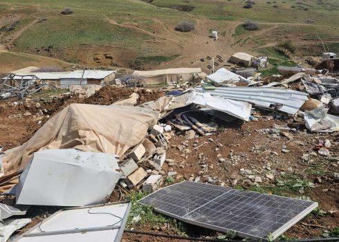 The ruins of the family's home in al-Burj. Photo: 'Aref Daraghmeh, B'Tselem
