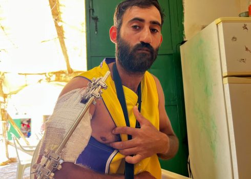 Muhammad Al-Kabash in the hospital. Photo courtesy of al-Kabash