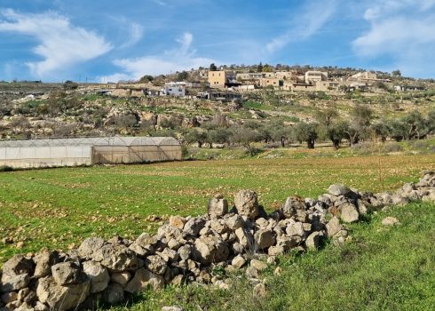 خربة يانون الفوقا في كانون الثاني 2024. تصوير: ساريت ميخائيلي، بتسيلم
