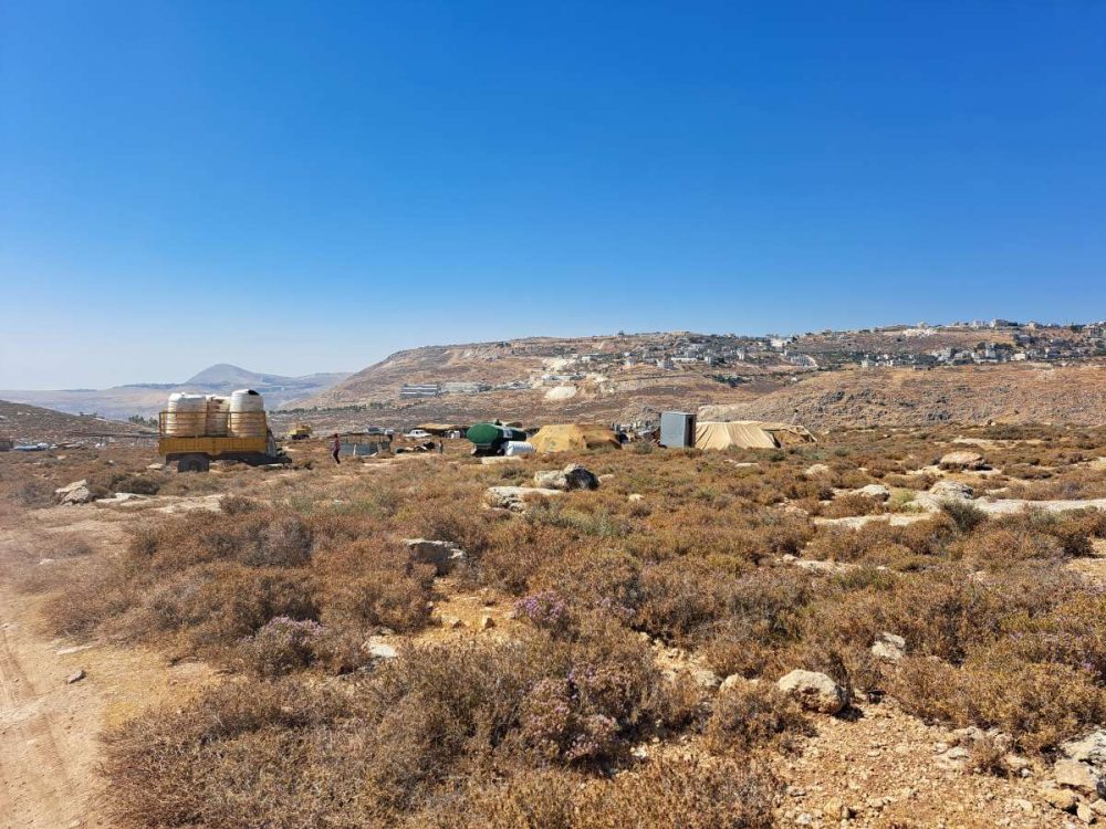 The dismantling of Ras a-Tin community. Photo by Iyad Hadad, B'Tselem, 18 July 2022