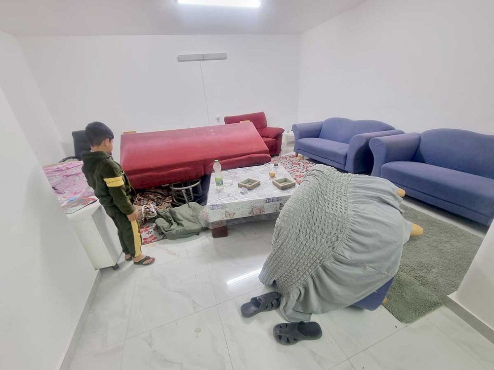 منزل عائلة الاطرش بعد اقتحام الجنود. الصور قدمتها العائلة مشكورة