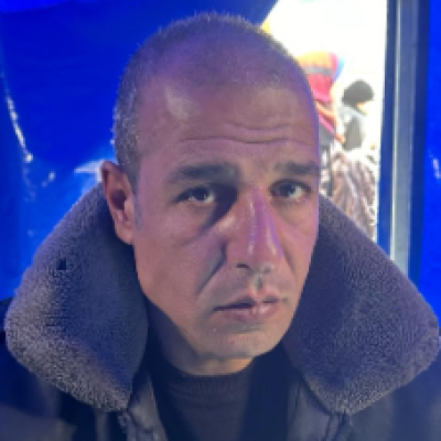 מוחמד אבו מרסה במחנה העקורים ברפיח. צילום: מוחמד סבאח, בצלם, 25.1.24 