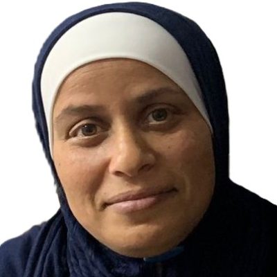 Alaa Rif’at al-Kurd and her son Karim. Photo courtesy of the witness