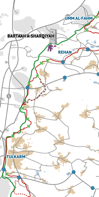 Barta’ah a-Sharqiyah - a village cut off