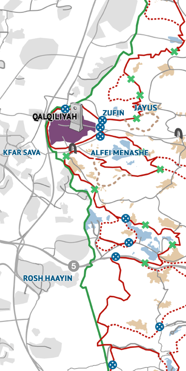 קלקיליה - כלכלה בחנק