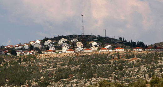 The settlement of Itamar. Photo: Abed Omar Qusini, Reuters, 12 March 2011