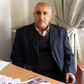 Salem Abu Mfareh, Tuqu’ high school principal. Photo: Suha Zeid, B'Tselem