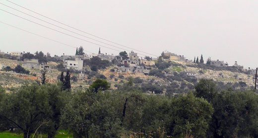 The village of Qibyah. Photo: Iyad Hadad, B'Tselem, 25 Dec. 2012