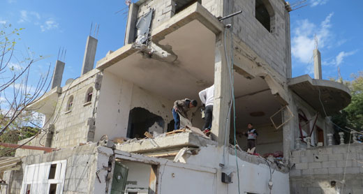 The Abu Sbeikhah family home today. Photo: Muhammad Sabah, B'Tselem.