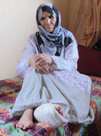 Haniya Abu Jaber. Photo: Khaled al-‘Azayzeh, B'Tselem, 1 Sept. 2014