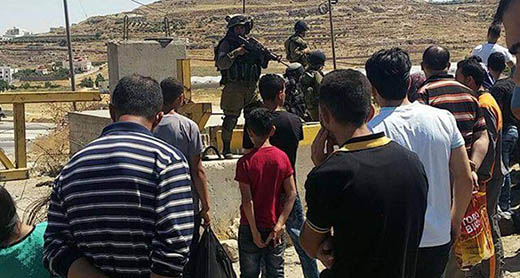 مدخل مخيّم الفوار في محافظة الخليل. تصوير: نصر نواجعة، 30/6/2016.