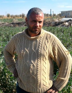 עומר אבו זאהר. צילום: מוחמד סעיד, בצלם, 23.1.17