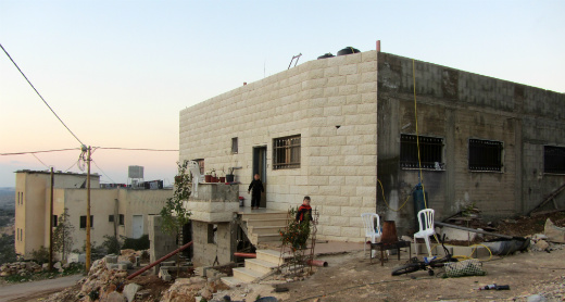 Hikmat and Iman a-Shteiwi’s home in Kafr Qadum. Photo by Abdulkarim Sadi, B’Tselem, 30 Jan. 2017