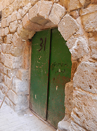 The door welded by security forces. Photo by Musa Abu Hashhash, B'Tselem, 7 Sept. 2017