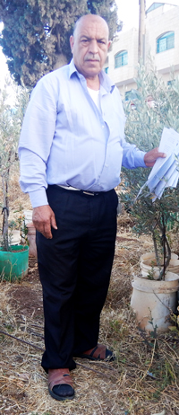 Ahmad Embaslet. Photo by 'Aref Daraghmeh, B'Tselem, 23 May 2017 Ahmad Embaslet. Photo by 'Aref Daraghmeh, B'Tselem, 23 May 2017