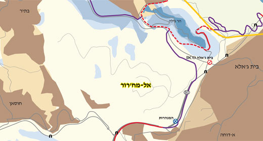 מפת אזור אל-מח'רור