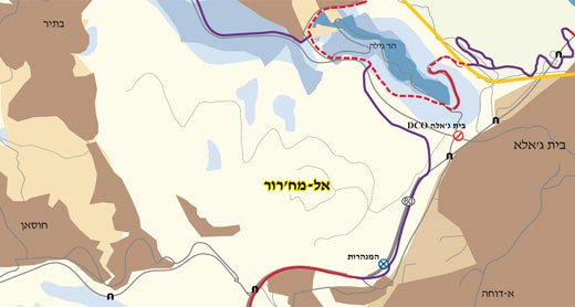 מפת אזור אל-מח'רור מפת אזור אל-מח'רור