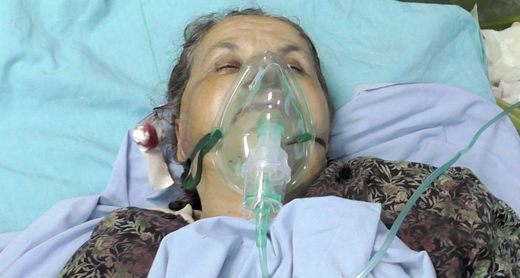 Badi'a 'Odeh in hospital. Photo by Salma a-Deb'i, B'Tselem, 22 April '17 Badi'a 'Odeh in hospital. Photo by Salma a-Deb'i, B'Tselem, 22 April '17