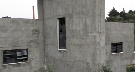 Window shattered by settlers in neighboring house. Photo by Salma a-Deb'i, B'Tselem, 22 April '17 Window shattered by settlers in neighboring house. Photo by Salma a-Deb'i, B'Tselem, 22 April '17